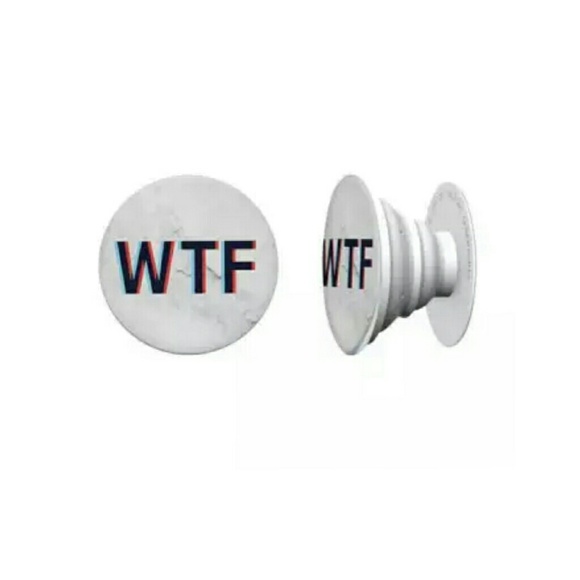 Accessories - WTF White Marble Phone Grip Accessory